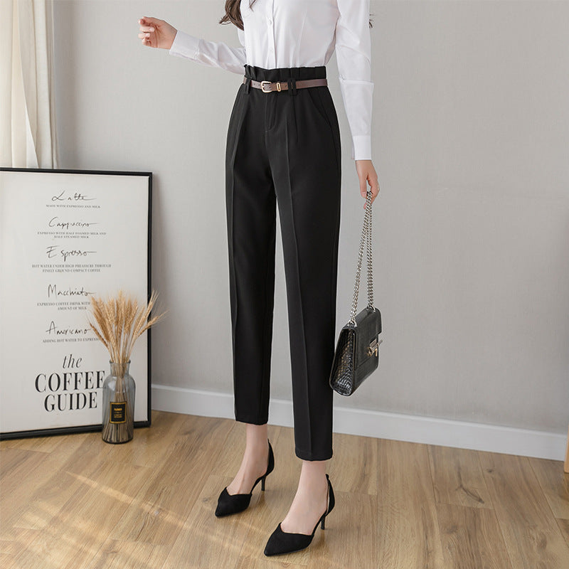 Women's Straight Loose Bud Suit Pants | TAEVI