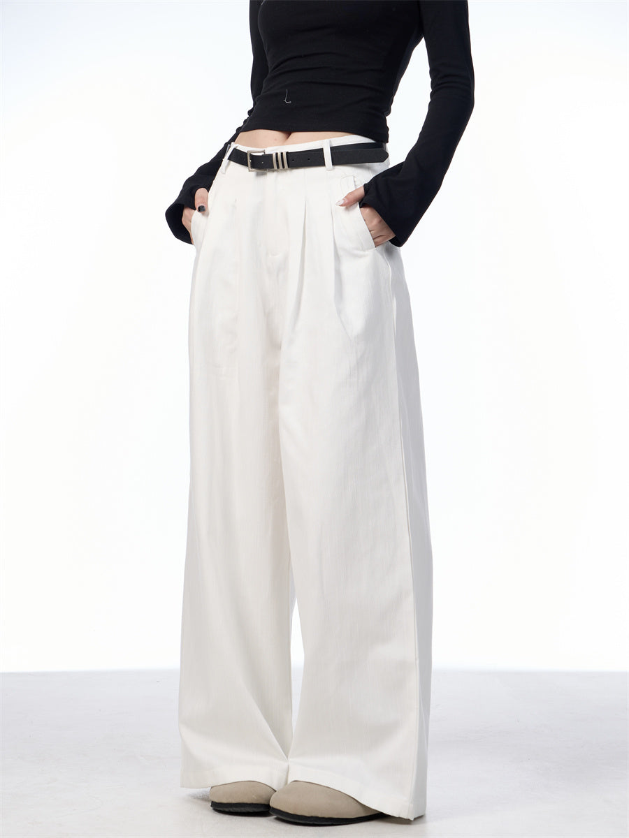 Premium Straight-leg Wide Pants | TAEVI