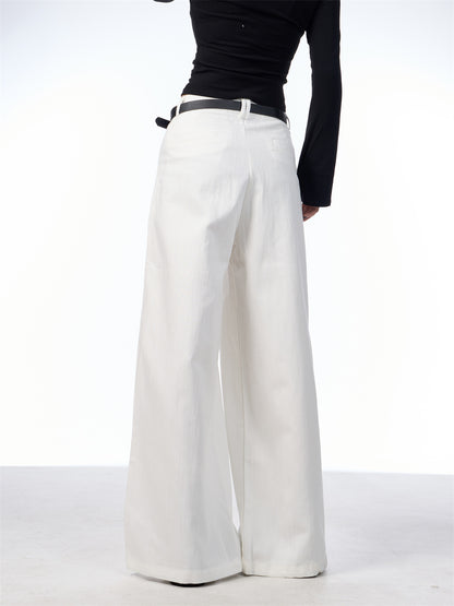 Premium Straight-leg Wide Pants | TAEVI