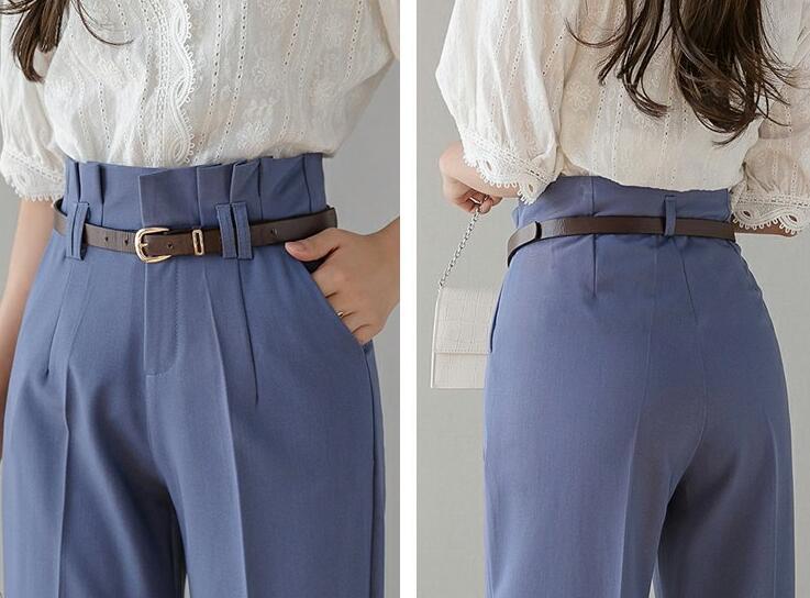 Women's Straight Loose Bud Suit Pants | TAEVI