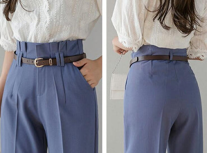 Women's Straight Loose Bud Suit Pants | TAEVI