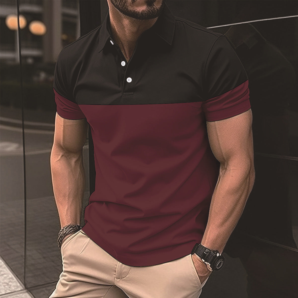 Polo Shirt T-shirt Top | TAEVI