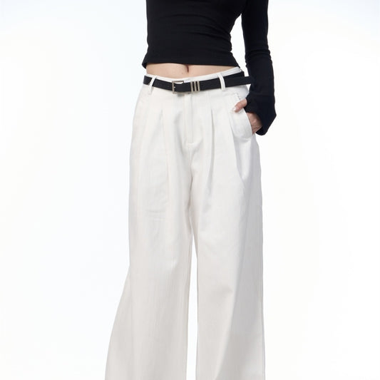 Premium Straight-leg Wide Pants | TAEVI
