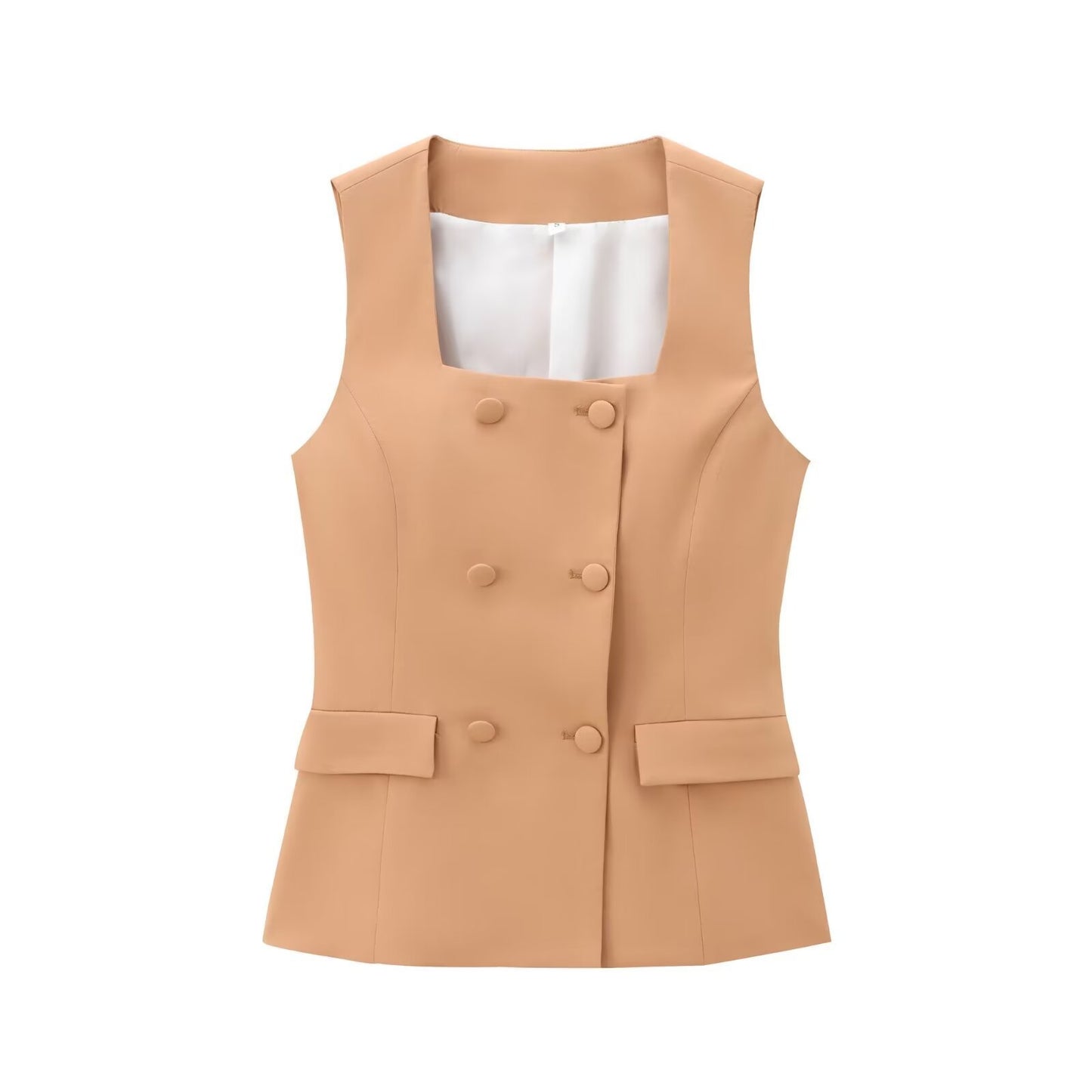 Vest Straight-Leg Pants Suit | TAEVI