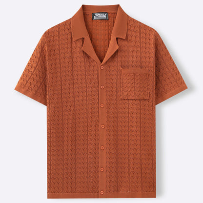 Collar Knitted Polo Shirt | TAEVI