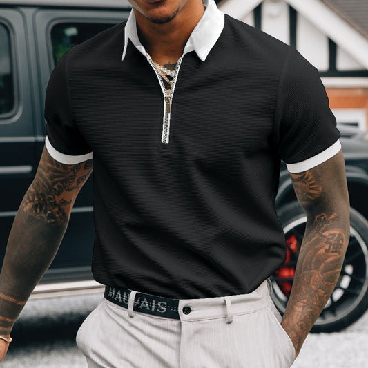 Solid Color POLO Zipper | TAEVI