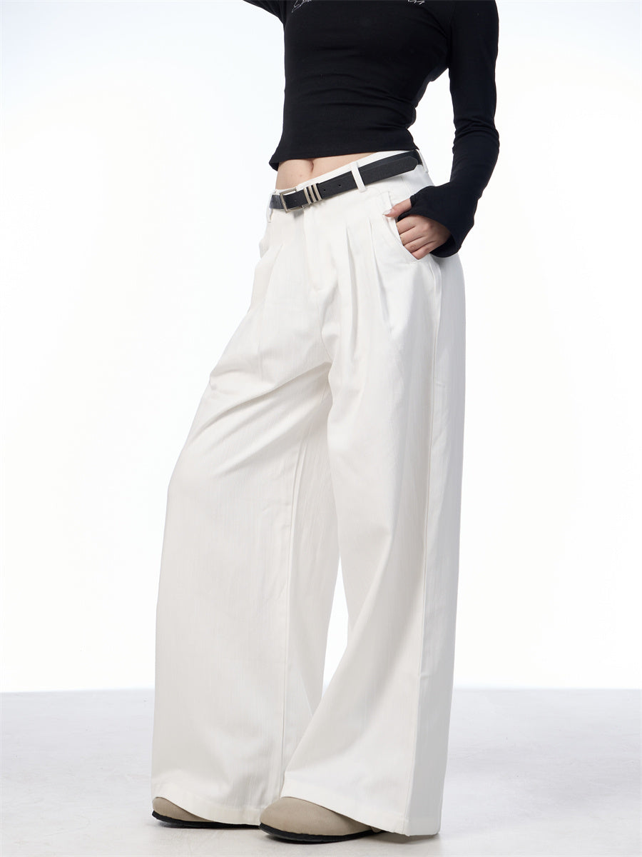 Premium Straight-leg Wide Pants | TAEVI