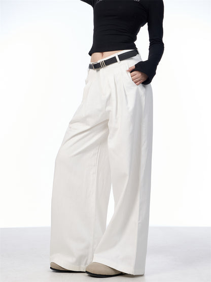 Premium Straight-leg Wide Pants | TAEVI