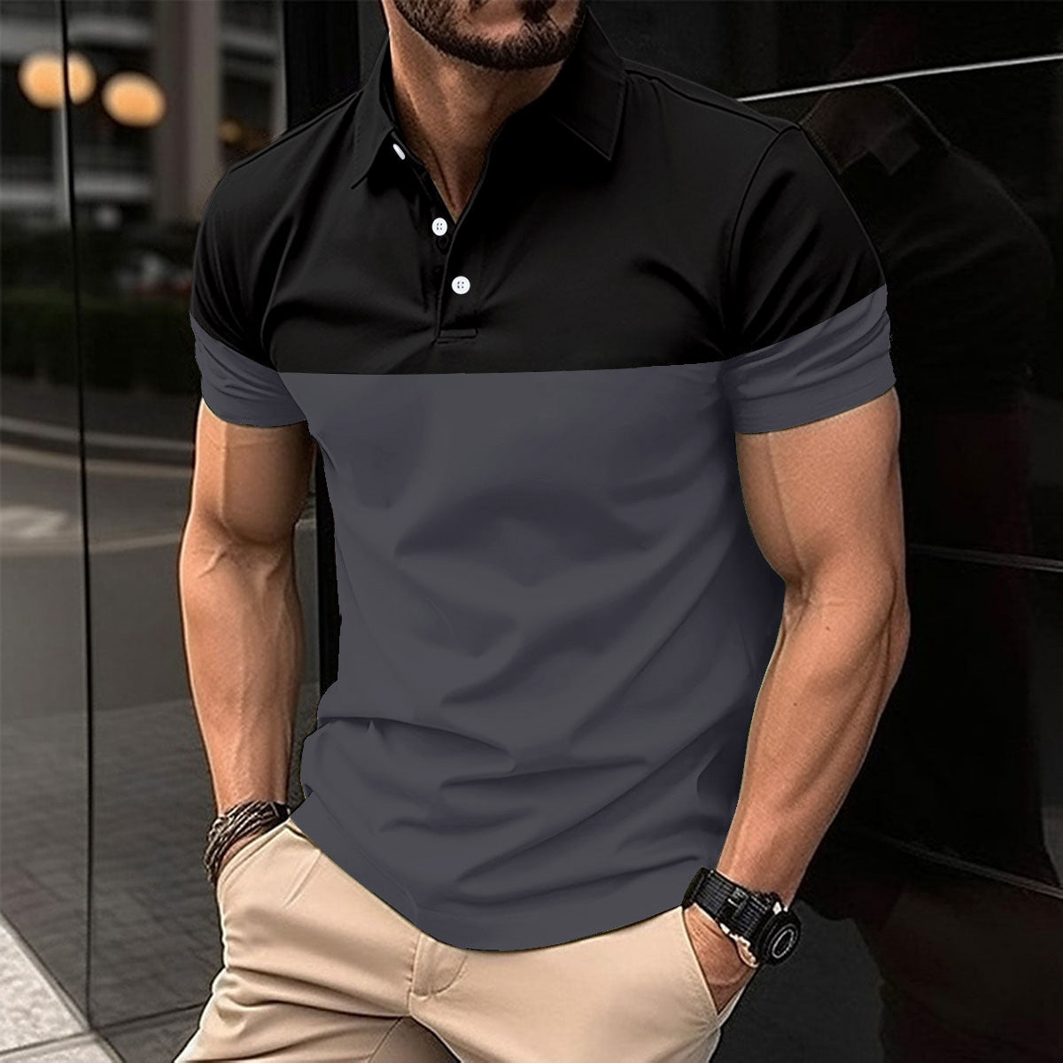 Polo Shirt T-shirt Top | TAEVI