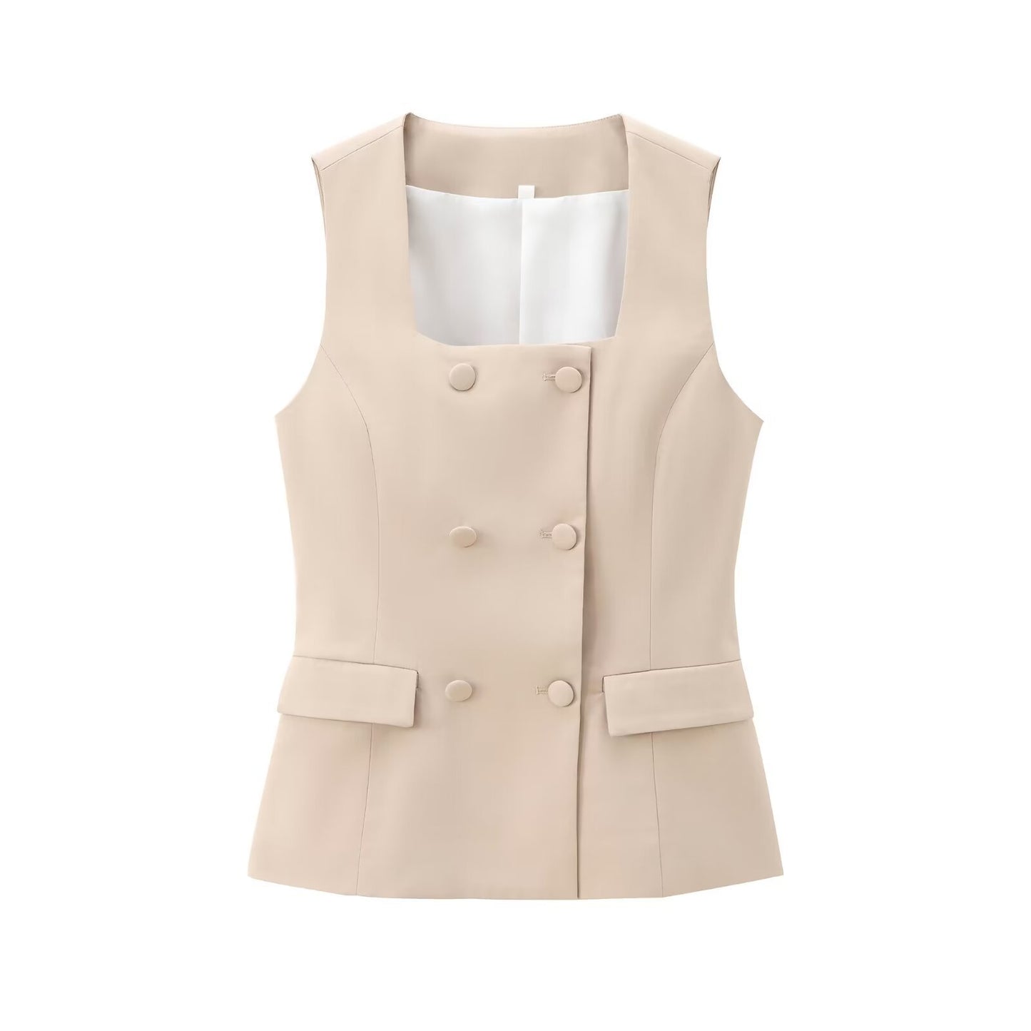 Vest Straight-Leg Pants Suit | TAEVI