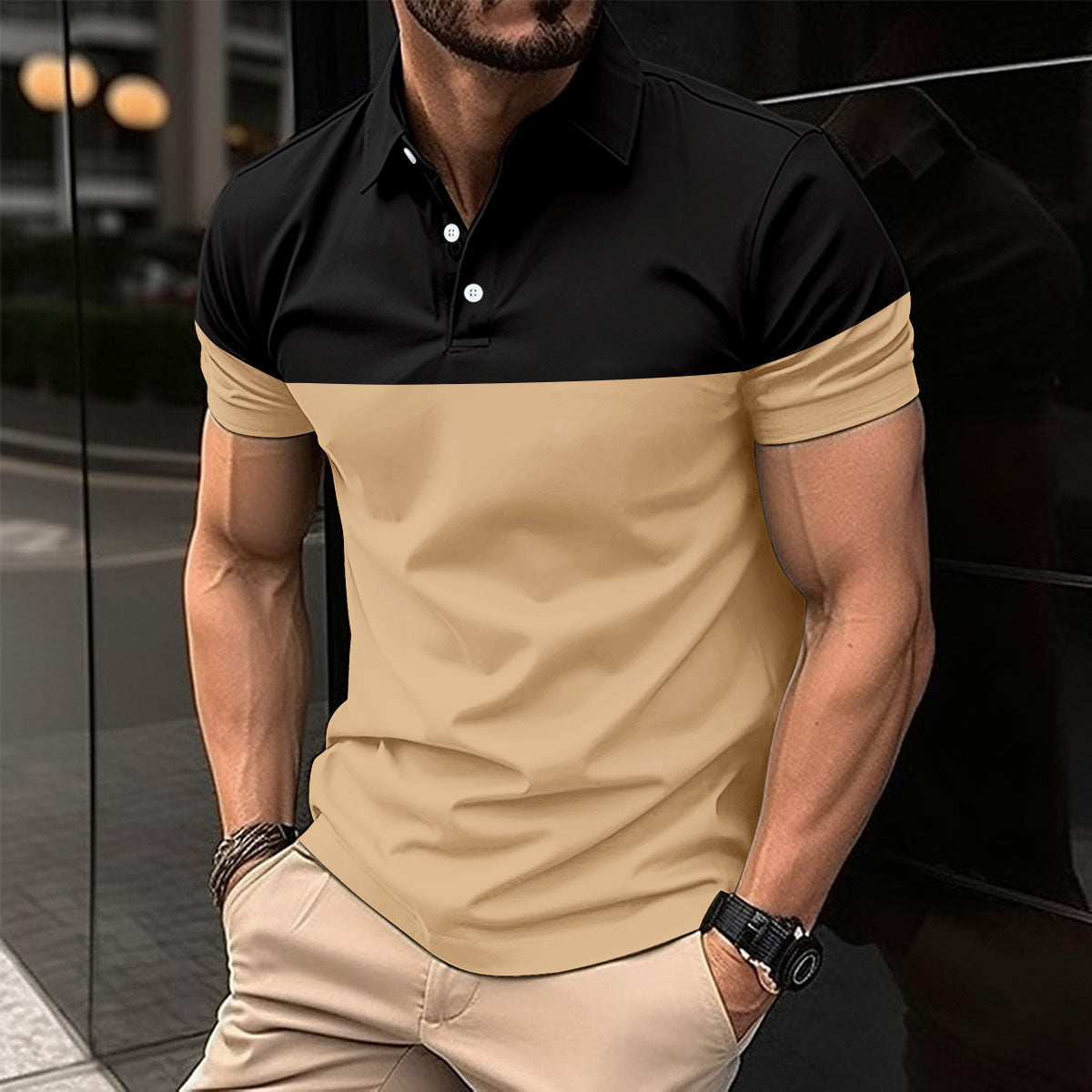 Polo Shirt T-shirt Top | TAEVI